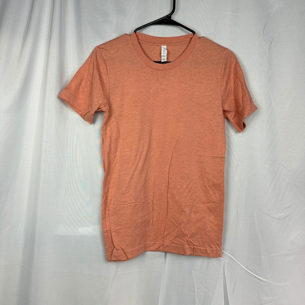 NWT Bella Canvas T Shirt Mens XS Heather Prism Sun Short Sleeve Crewneck Basic